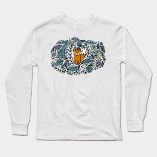 Folk Art Fox Long Sleeve T-Shirt